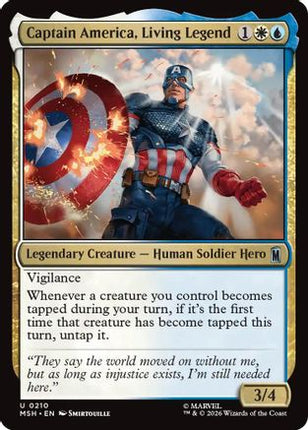 Captain America, Living Legend (210) [Marvel Super Heroes] Foil