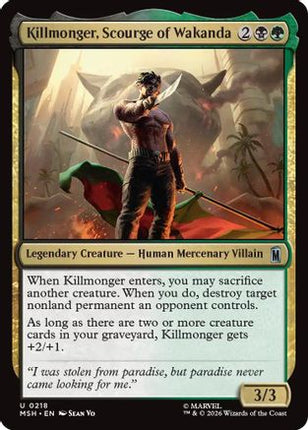 Killmonger, Scourge of Wakanda (218) [Marvel Super Heroes] Foil