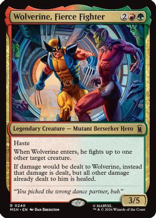Wolverine, Fierce Fighter (240) [Marvel Super Heroes] Foil
