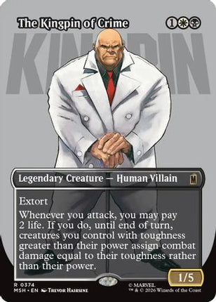 The Kingpin of Crime (Borderless) (0374) (374) [Marvel Super Heroes] Foil