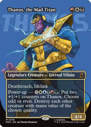 Thanos, the Mad Titan (Borderless) (0367) (376) [Marvel Super Heroes] Foil