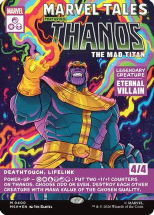 Thanos, The Mad Titan (Borderless) (0400) (400) [Marvel Super Heroes] Foil