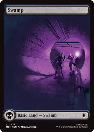 Swamp (0437) (Surge Foil) (437) [Marvel Super Heroes] Foil