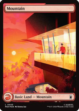 Mountain (0440) (Surge Foil) (440) [Marvel Super Heroes] Foil