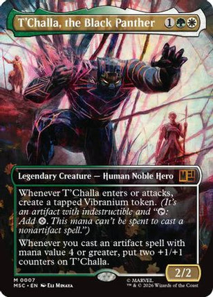 T'Challa, the Black Panther (Borderless) (007) [Commander: Marvel Super Heroes] Foil