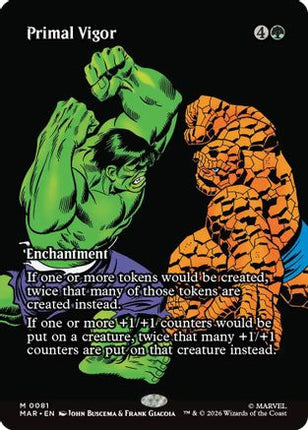 Primal Vigor (Borderless) [Marvel Universe Eternal-Legal] Foil