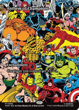 Anthem of Champions (Borderless) [Marvel Universe Eternal-Legal]