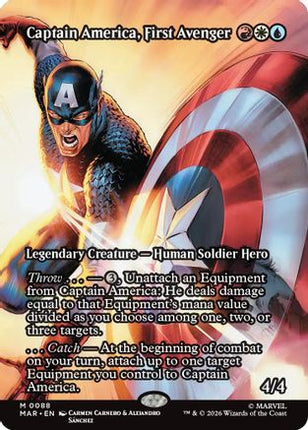 Captain America, First Avenger (Borderless) [Marvel Universe Eternal-Legal] Foil