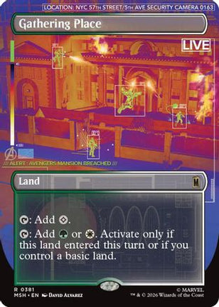 Gathering Place (Borderless) (381) [Marvel Super Heroes] Foil