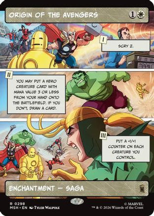 Origin of the Avengers (Borderless) (298) [Marvel Super Heroes] Foil