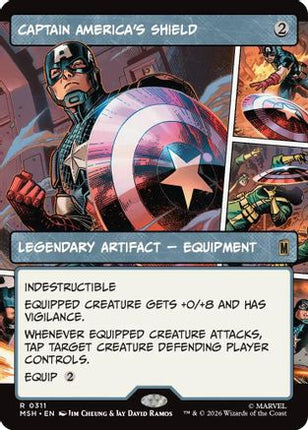 Captain America's Shield (Borderless) (0311) (311) [Marvel Super Heroes]