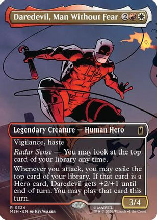 Daredevil, Man Without Fear (Borderless) (0324) (324) [Marvel Super Heroes] Foil