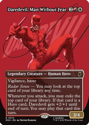 Daredevil, Man Without Fear (Borderless) (0372) (372) [Marvel Super Heroes] Foil