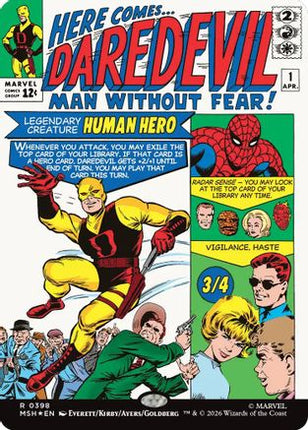 Daredevil, Man Without Fear (Borderless) (0398) (398) [Marvel Super Heroes] Foil