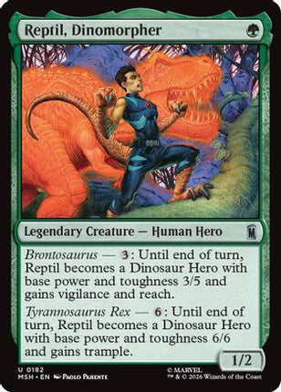 Reptil, Dinomorpher (182) [Marvel Super Heroes] Foil