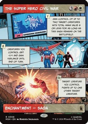 The Super Hero Civil War (Borderless) (308) [Marvel Super Heroes] Foil