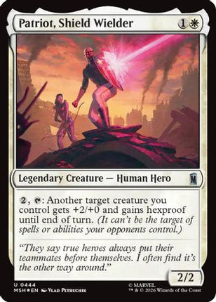 Patriot, Shield Wielder (Surge Foil) (444) [Marvel Super Heroes] Foil