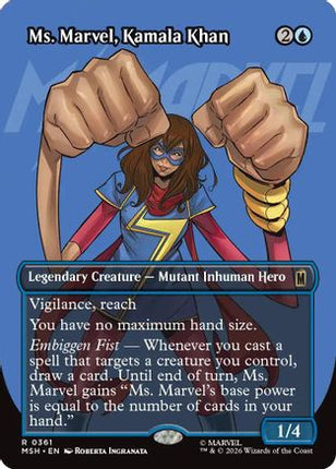 Ms. Marvel, Kamala Khan (Borderless) (361) [Marvel Super Heroes] Foil