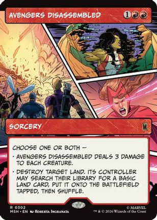 Avengers Disassembled (Borderless) (302) [Marvel Super Heroes] Foil