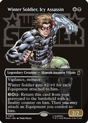Winter Soldier, Icy Assassin (Borderless) (377) [Marvel Super Heroes]