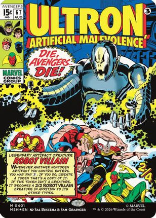 Ultron, Artificial Malevolence (Borderless) (0401) (401) [Marvel Super Heroes] Foil