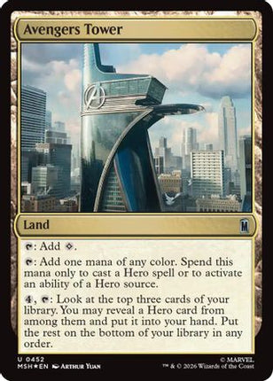 Avengers Tower (Surge Foil) (452) [Marvel Super Heroes] Foil