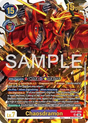 Chaosdramon [EX12-060] [Digital World Shambala] Foil