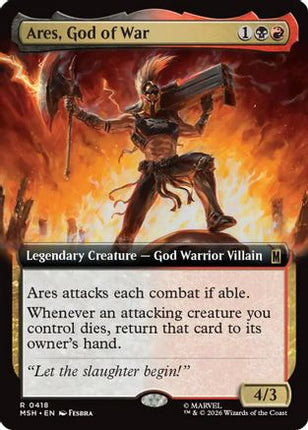 Ares, God of War (Extended Art) (418) [Marvel Super Heroes] Foil