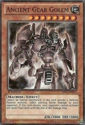 Ancient Gear Golem (Starfoil) (Starfoil Rare) [BP01-EN011] 1st Edition
