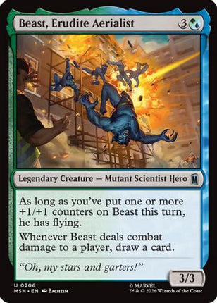 Beast, Erudite Aerialist (206) [Marvel Super Heroes]