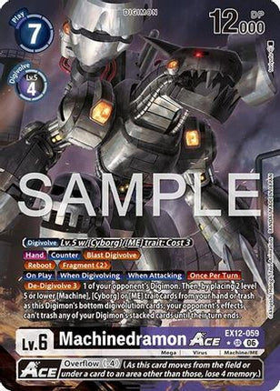 Machinedramon ACE (Alternate Art) [EX12-059] [Digital World Shambala] Foil