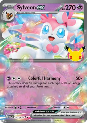 Sylveon ex 071- ME 30th Celebration Holofoil