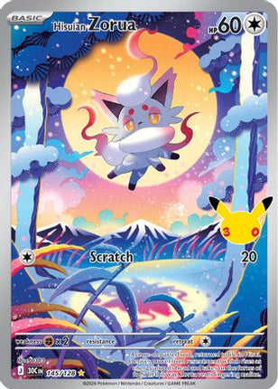 Hisuian Zorua 145- ME 30th Celebration Holofoil