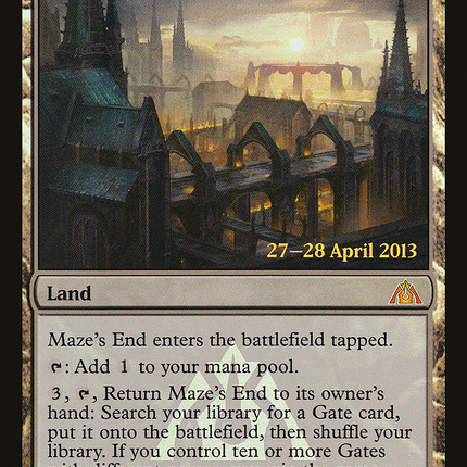 Maze's End [Dragon's Maze Promos] Prerelease Foil