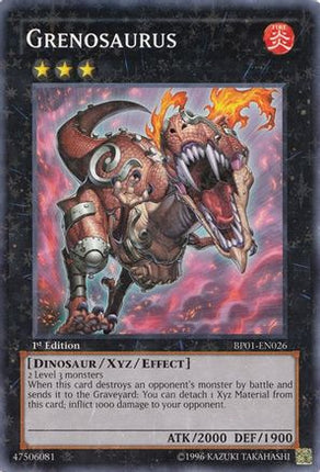 Grenosaurus (Starfoil) (Starfoil Rare) [BP01-EN026] Unlimited