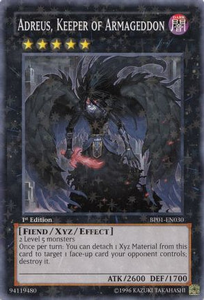 Adreus, Keeper of Armageddon (Starfoil) (Starfoil Rare) [BP01-EN030] Unlimited