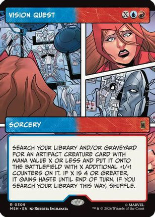 Vision Quest (Borderless) (309) [Marvel Super Heroes] Foil