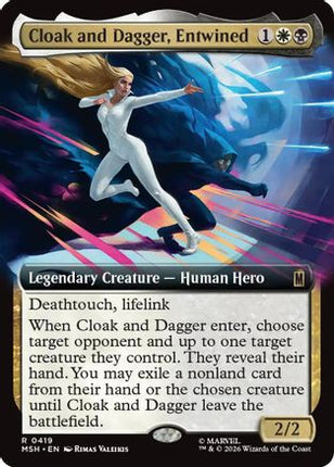 Cloak and Dagger, Entwined (Extended Art) (419) [Marvel Super Heroes] Foil
