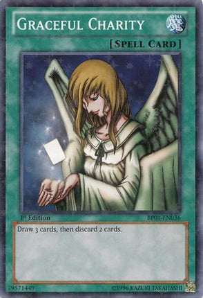 Graceful Charity (Starfoil) (Starfoil Rare) [BP01-EN036] 1st Edition