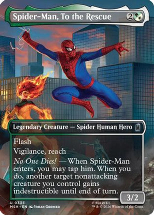Spider-Man, To the Rescue (Borderless) (335) [Marvel Super Heroes]