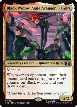 Black Widow, Agile Avenger (077) [Commander: Marvel Super Heroes] Foil