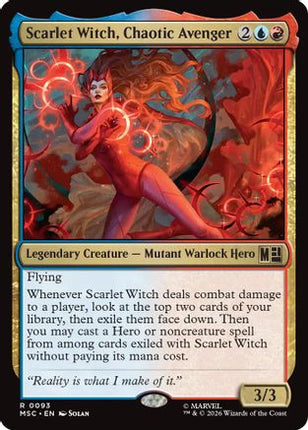 Scarlet Witch, Chaotic Avenger (093) [Commander: Marvel Super Heroes]