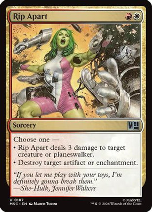 Rip Apart (Surge Foil) (187) [Commander: Marvel Super Heroes] Foil