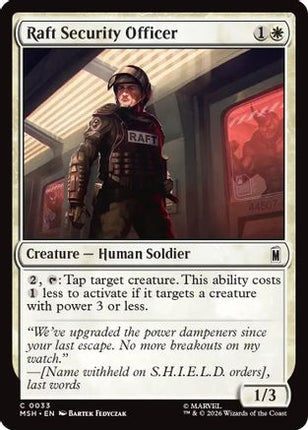 Raft Security Officer (033) [Marvel Super Heroes]