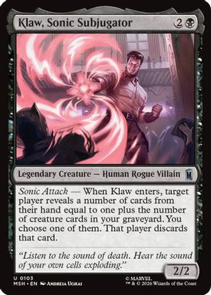 Klaw, Sonic Subjugator (103) [Marvel Super Heroes] Foil
