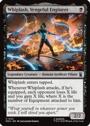 Whiplash, Vengeful Engineer (121) [Marvel Super Heroes] Foil