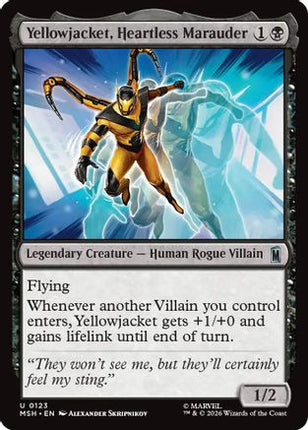 Yellowjacket, Heartless Marauder (123) [Marvel Super Heroes] Foil
