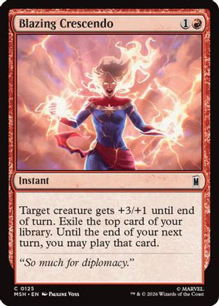 Blazing Crescendo (125) [Marvel Super Heroes]