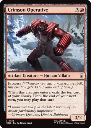 Crimson Operative (126) [Marvel Super Heroes] Foil