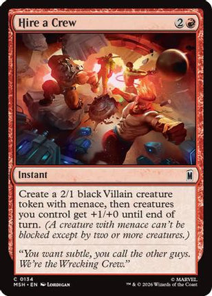 Hire a Crew (134) [Marvel Super Heroes] Foil